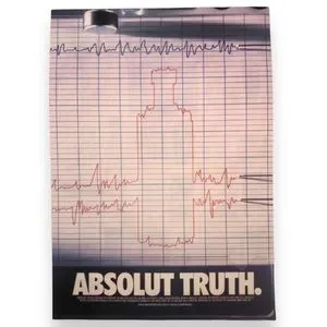 Absolut Vodka | Art | Absolut Vodka Absolut Truth Original 995 Vintage ...